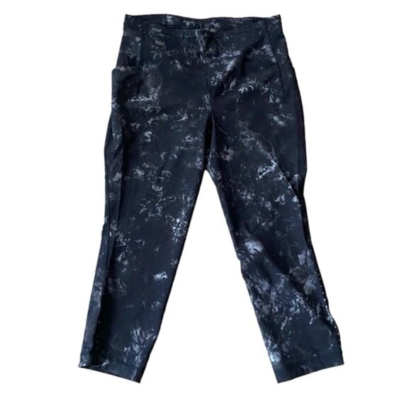 Lululemon Swift Speed High-Rise Crop 21"Aquila Black Multi size 12 - Picture 11 of 12